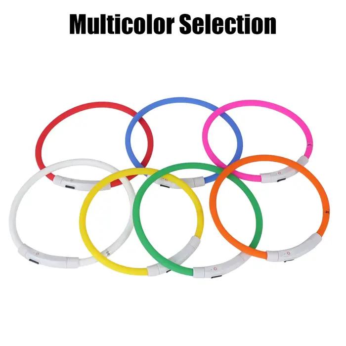 Collier de prévention de la perte de chien Led Usb, accessoires pour animaux de compagnie, sécurité 