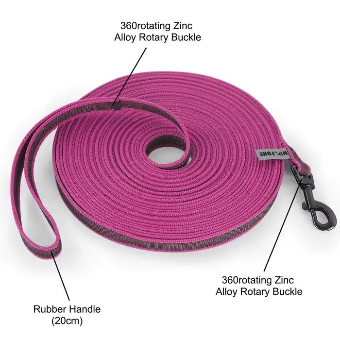 Laisse pour chien mi-petite et longue en Latex et soie, 5M/10M/15M, entraînement facile et pratique,