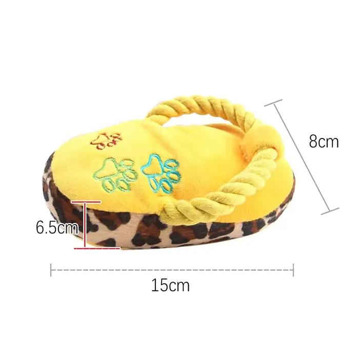Jouets amusants pour chiens de compagnie, pantoufles en peluche, morsure de jambe de poulet, forme d