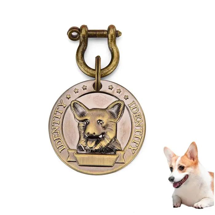 Étiquette d'identification d'animaux de compagnie gravée personnalisable VIP pour chien chat étiquet