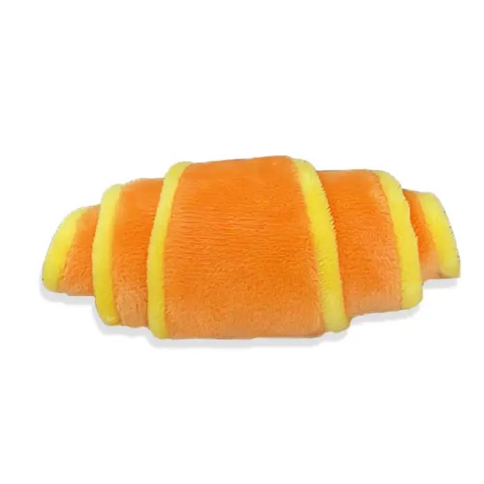Jouet pour chien en forme de croissant souple, résistant aux morsures, distributeur de friandises, s