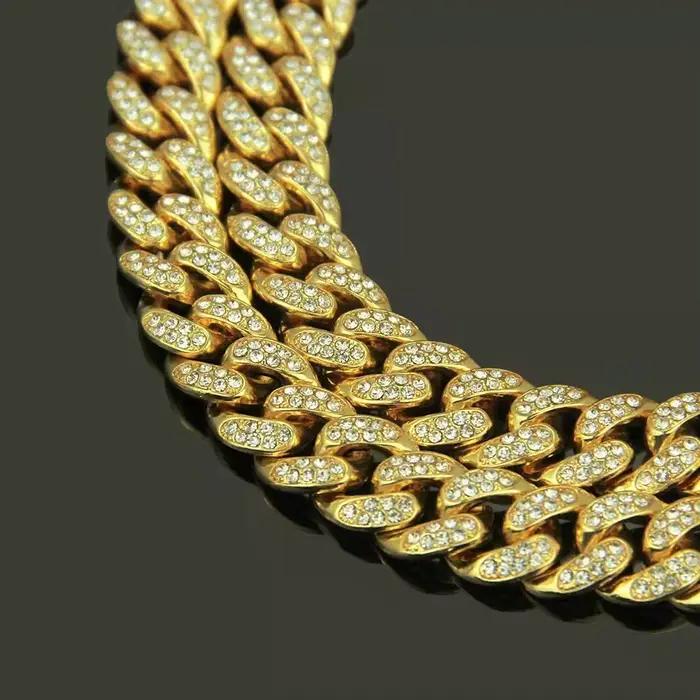 Collier de luxe pour chien, chaîne en diamant scintillant pour animaux de compagnie, pour petits, mo