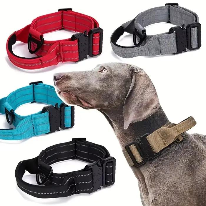 Collier tactique Durable moyen-grand] collier de chien d'entraînement tactique Durable-Nylon haute r