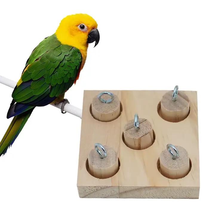 Jouet à mâcher pour perroquet et oiseau, jouet à mâcher, boule pivotante pour animal de compagnie, a