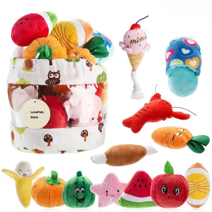 Jouets en peluche grinçants pour chiens, 10/20/50 paquets, jouets en peluche mignons pour petits et 