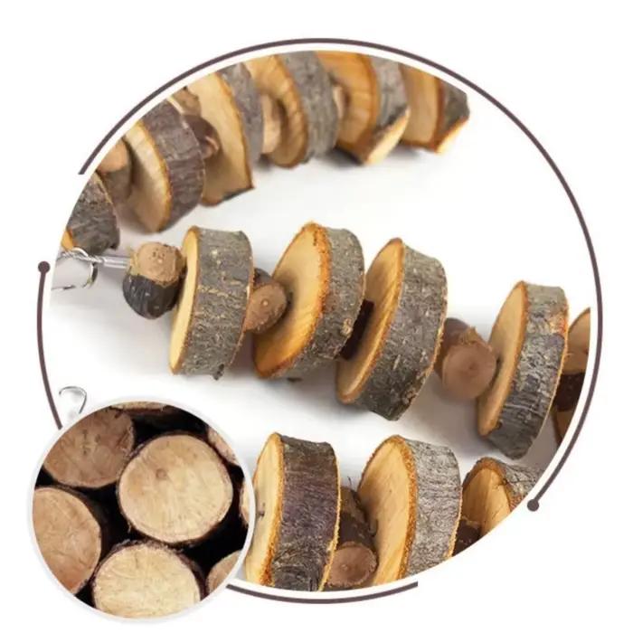 Jouet à mâcher pour animaux de compagnie, Style aléatoire, brochettes molaires en bois de pomme, jou