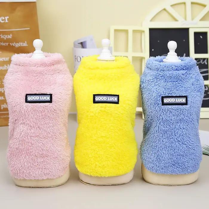 Vêtements d'hiver en flanelle douce pour petits chiens, pull chaud pour chiot et chat, manteau pour 