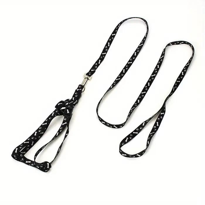 Laisse réglable en nylon pour petit animal de compagnie, collier de laisse de marche, ceinture SFP, 