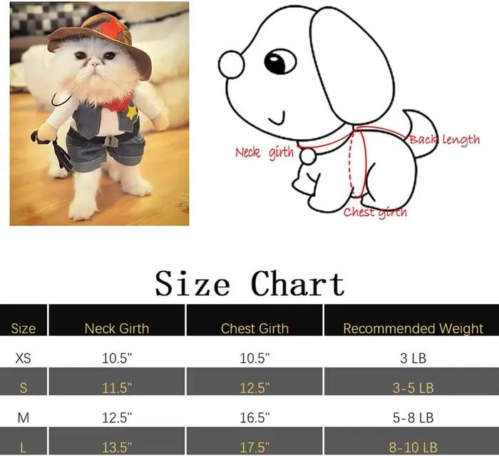 Costume d'halloween drôle pour chien et chat, vêtements de Cowboy pour chien, Costumes pour petits c