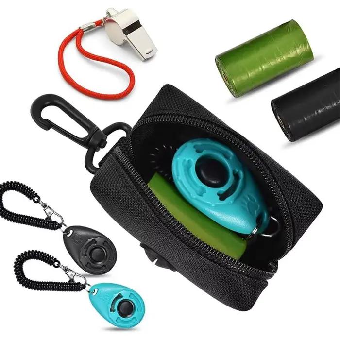Support de sac de merde pour chien, fixation de laisse, Mini sac poubelle de voyage réglable, distri
