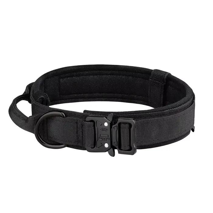 Produits pour animaux de compagnie collier tactique pour chien en plein air boucle en métal respiran