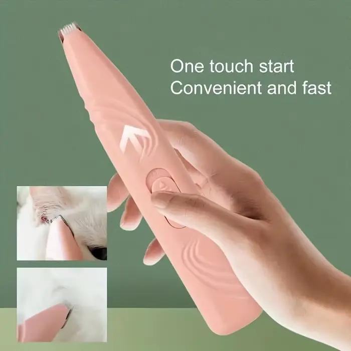Tondeuse électrique pour animaux de compagnie, 1 pièce, pour chats, chiens, pieds, chargeur USB, pat