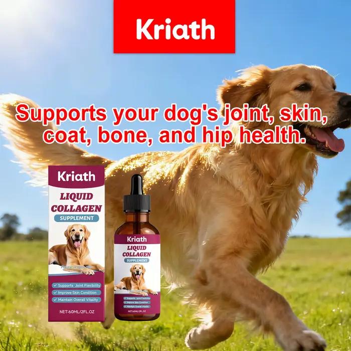 Gouttes nutritionnelles au collagène pour chien – Soutien articulaire, cutané, osseux, hanches et im