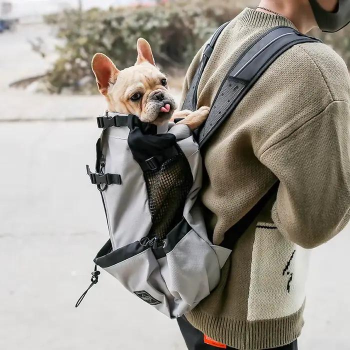 Sac à dos de voyage en plein air pour chiot, moyen chien, pour petits chiens, respirant, marche, bou