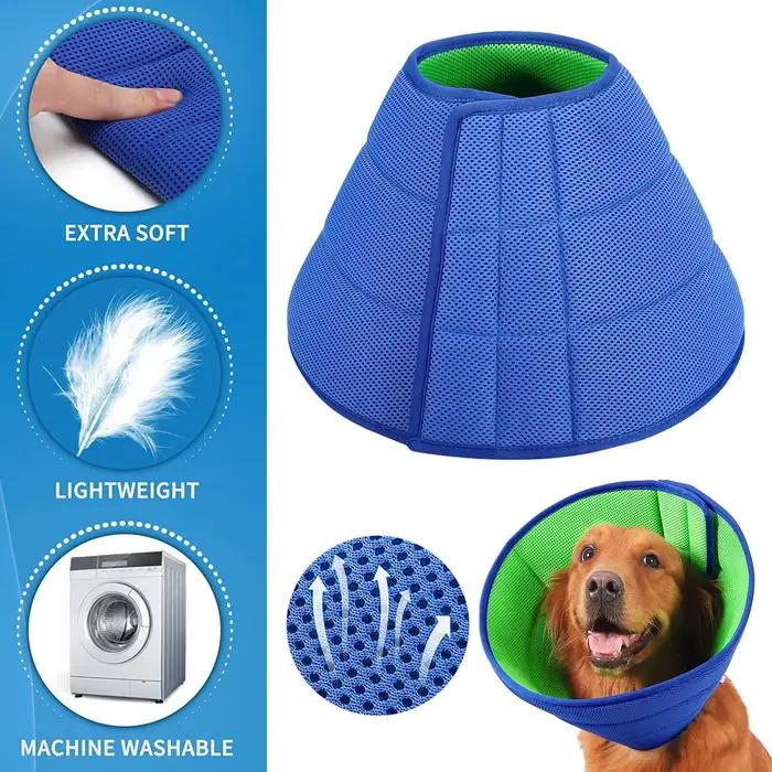 Collier conique pour chien, protection des plaies, empêche les mordre, les rayures de la léchage, co