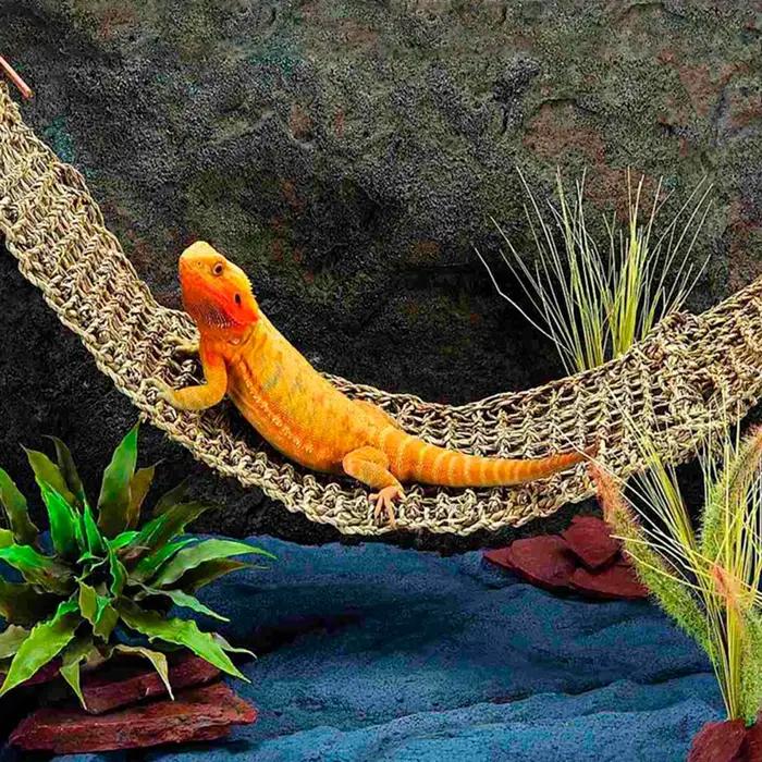 Hamac pour Reptile, décoration de Terrarium pour chaise longue lézard, petits crabes ermites, lit Ge