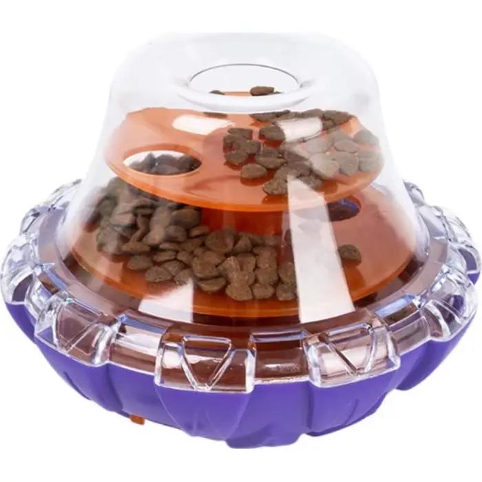 Jouet interactif pour chien, distributeur de friandises à bascule, mangeoire lente pour chiens et ch