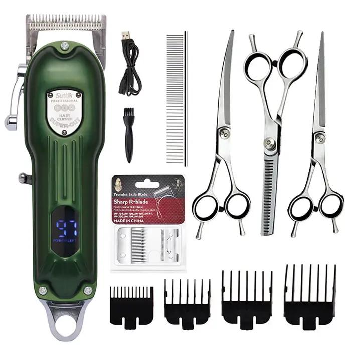 Tondeuse professionnelle pour chien, tout en métal, Rechargeable, pour animaux de compagnie, rasoir 