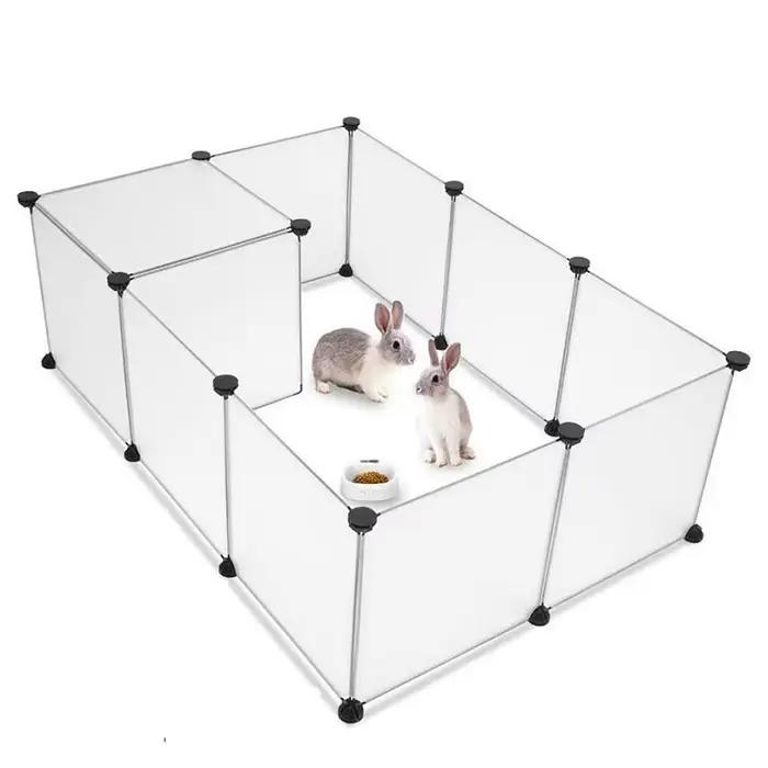 Parc bricolage petit animal de compagnie librement combiné pliable chien Cage cour clôture pour chie