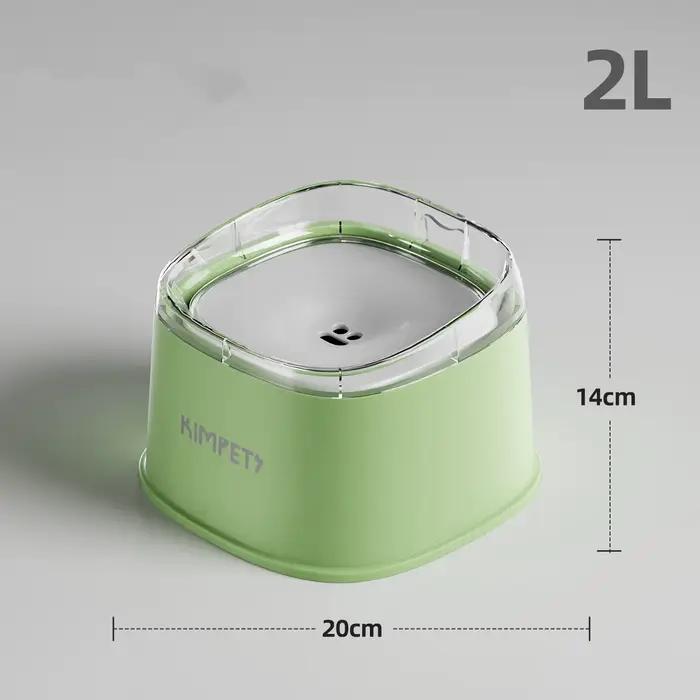 Bol à eau pour chien anti-déversement à débit lent, grande capacité 2000 ml, distributeur d'eau anti
