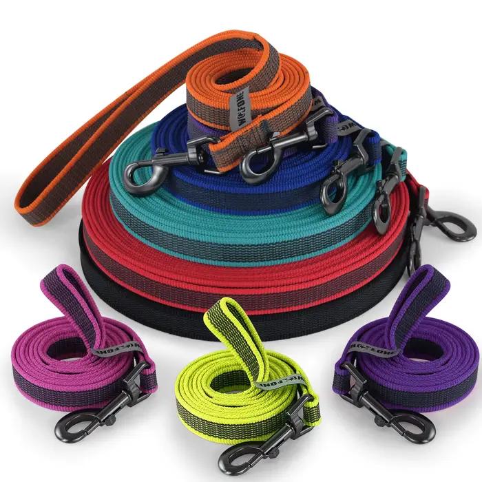 Laisse pour chien mi-petite et longue en Latex et soie, 5M/10M/15M, entraînement facile et pratique,