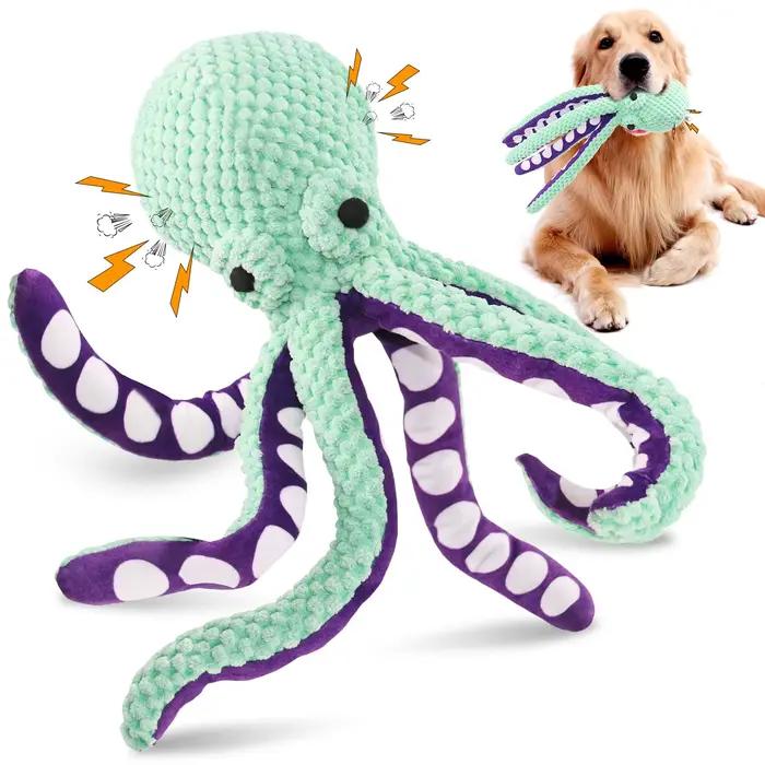 Jouet en peluche pour animaux de compagnie, chat, chien, voix, coquille de poulpe, Puzzle, résistant