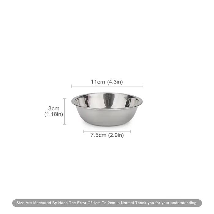 Bol pour chien en acier inoxydable, bol d'alimentation pour animaux de compagnie, nourriture pour ch