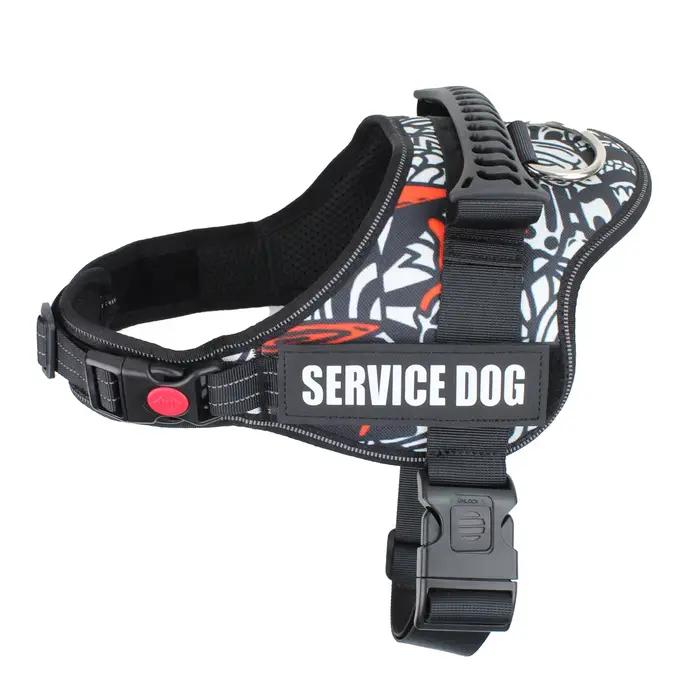 Harnais pour chiens patchs personnalisés personnalisés gilet pour chien poignée de contrôle Eazy sup