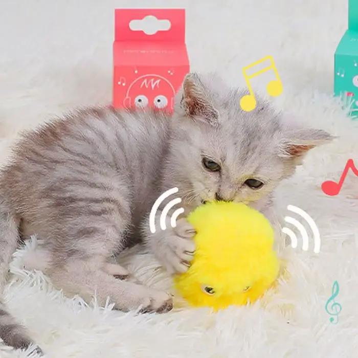 Jouets pour chats, balle interactive intelligente, herbe-aux-chats, jouet d'entraînement pour animau