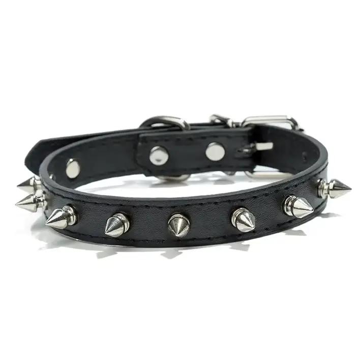 Colliers pour petits chiens, rivets à pointes en cuir Pu, cloutés, chiot, pour petites races, animau