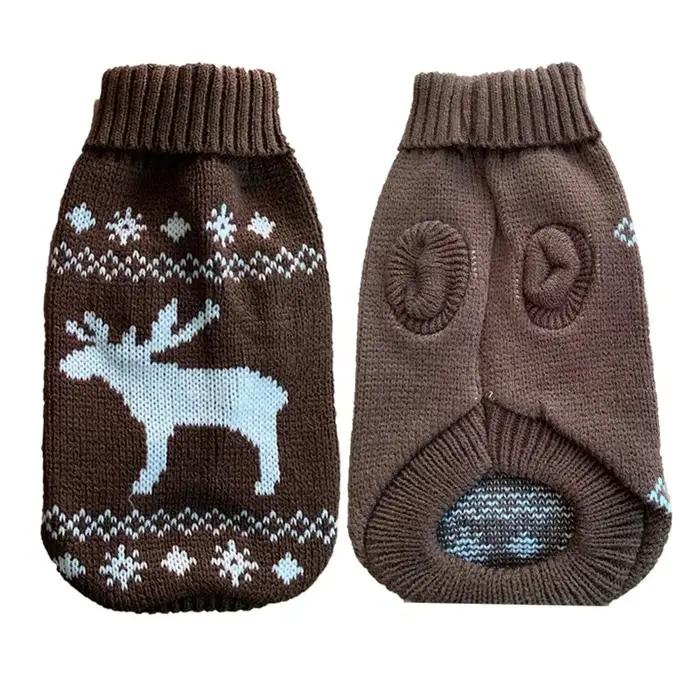 Pull chaud pour chien, vêtements d'hiver pour petits et moyens chiens, manteau tricoté pour chiot et