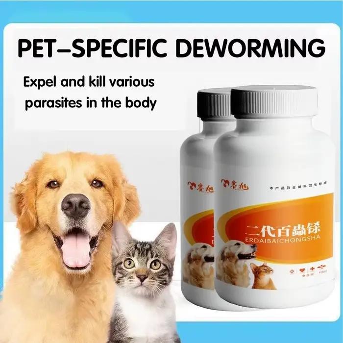Comprimés de déworming spéciaux pour chiens et chats, tue rapidement les trématodes, les vers de fou