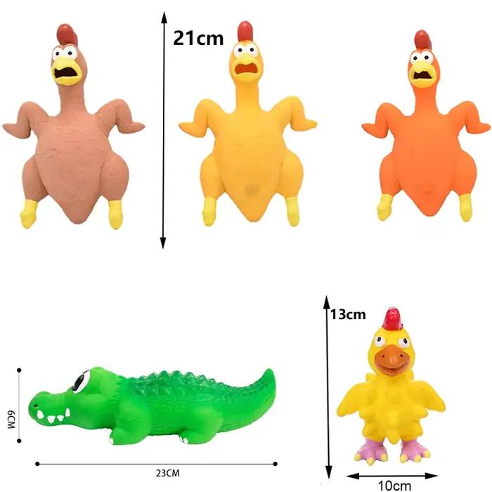 Jouets en caoutchouc pour chien grinçant, jouet à mâcher en Latex pour chien, poulet, Animal, résist