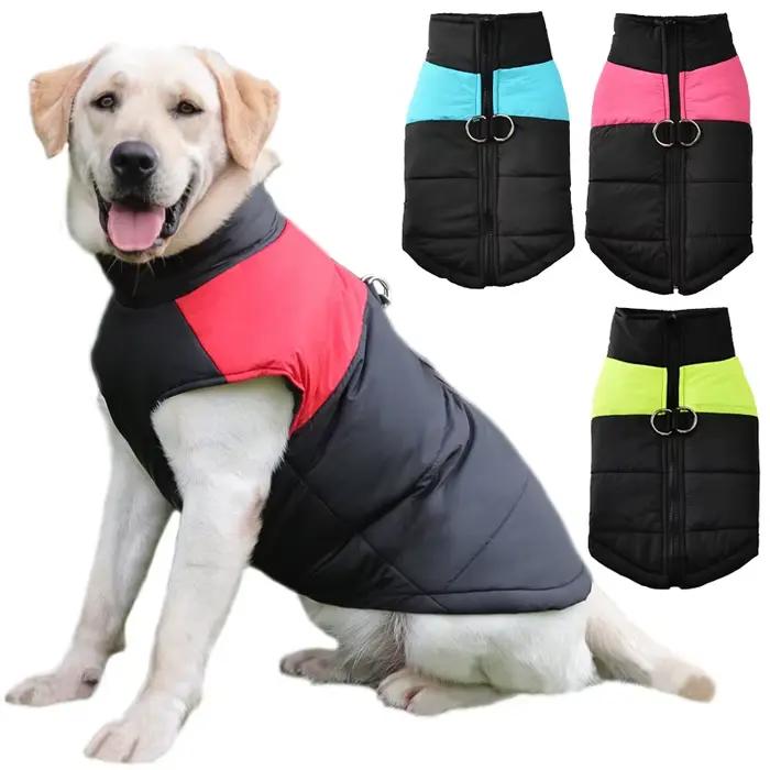 Vêtements d'hiver pour grands chiens, gilet imperméable, veste pour petits chiens et chats, manteau 