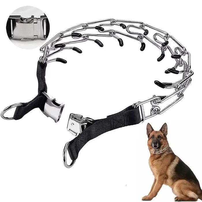 Collier pour chien pour entraînement anti-traction, boucle en métal à dégagement rapide, collier rég