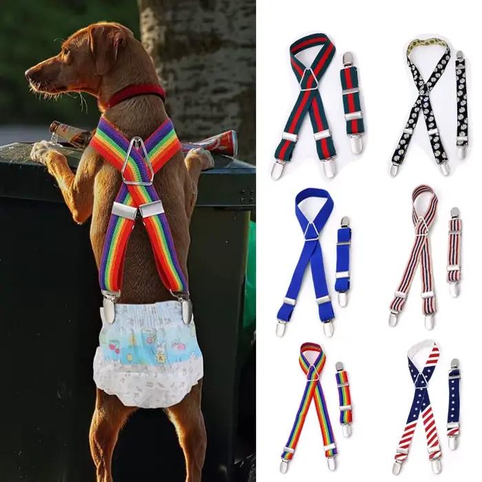 Bretelles pour couches pour chiens, harnais réglable, couches pour chiens, bandes de ventre féminine