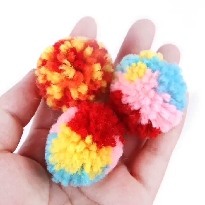 Jouets amusants pour chat, boule de laine colorée, interactif, soulagement de l'ennui, jouet pour ch