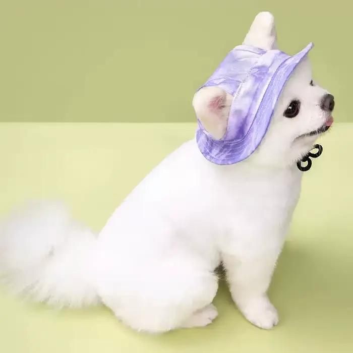 Casquette de pêcheur en coton pour chien et chat, chapeau de soleil respirant pour petits, moyens et