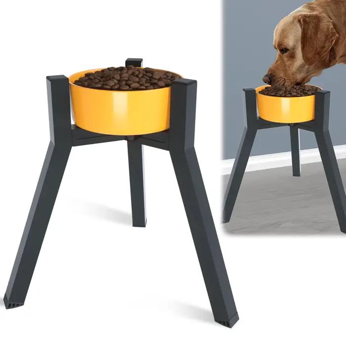 Support de bol surélevé en métal à largeur réglable pour chiens Extra Large, bol de nourriture pour 