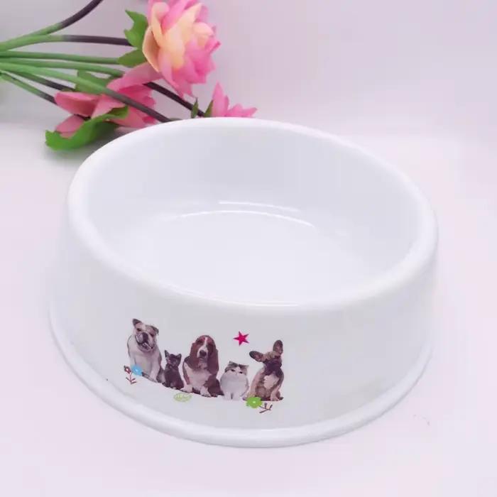 Bols d'alimentation pour chien, chiot, joli imprimé, blanc, mangeoire pour chien, intestin, bol pour