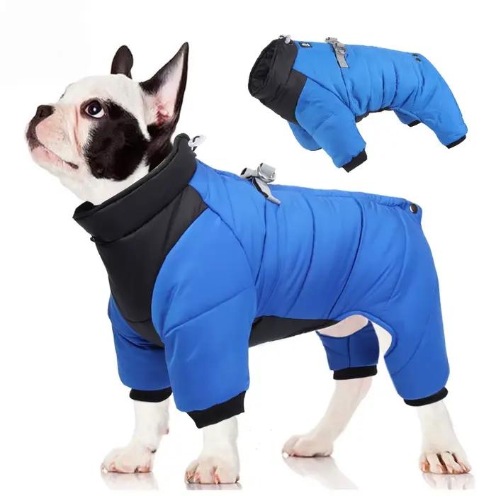 Combinaison imperméable pour chien, manteau d'hiver, vêtements chauds pour chiot, veste en coton pou