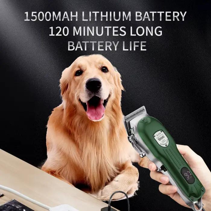 Tondeuse professionnelle pour chien, tout en métal, Rechargeable, pour animaux de compagnie, rasoir 