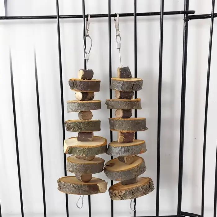 Jouet à mâcher pour animaux de compagnie, Style aléatoire, brochettes molaires en bois de pomme, jou