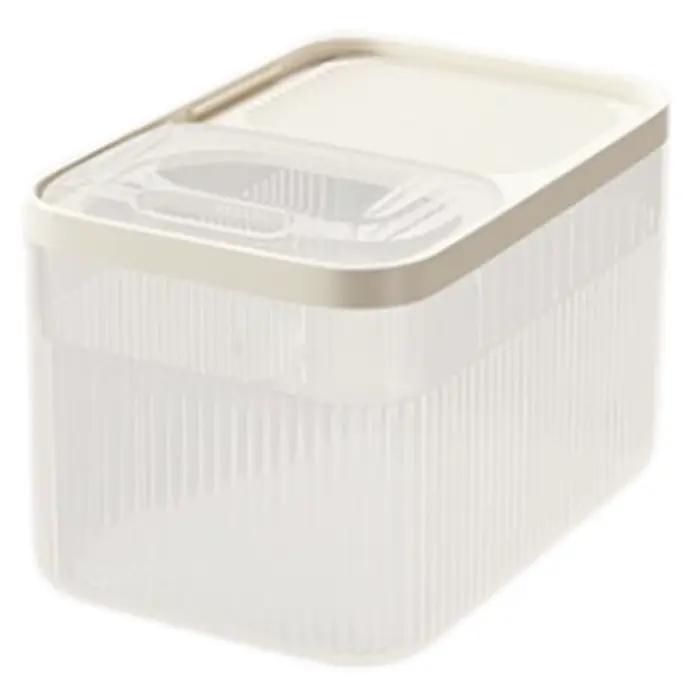 Conteneur de rangement d'aliments pour chiens 5/10 / 15L grande capacité transparente Boîte de nourr