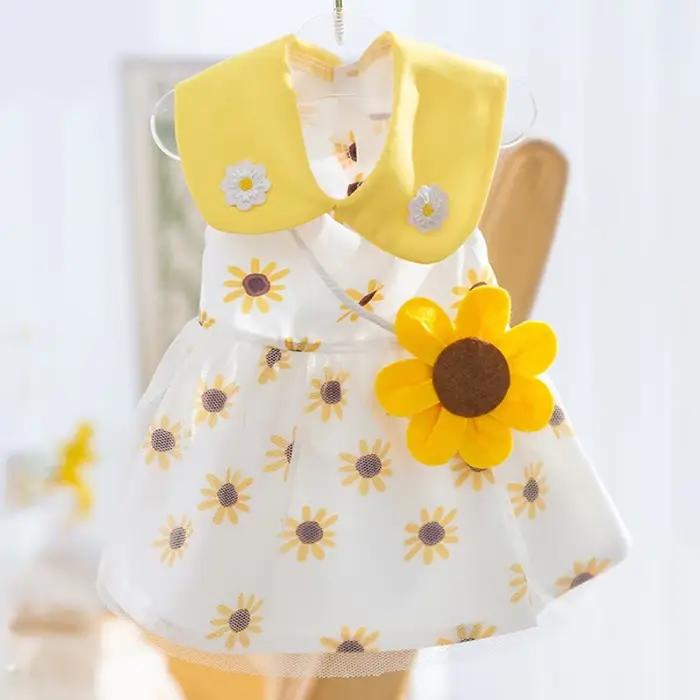 Robe de princesse pour chien, jolie robe en maille pour chien, chaton, chiot, jupe d'été pour chien,