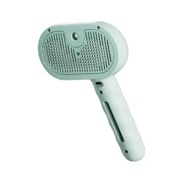 Brosse de toilettage pour chiens, Spray à vapeur propre pour animaux de compagnie, brosse à vapeur U