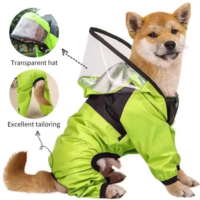 Imperméable pour chien The Dog Face, Combinaison imperméable pour animaux de compagnie, Veste imperm