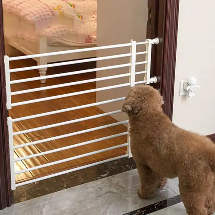 Porte intérieure pour chien, clôture autoportante rétractable, sans clous, porte réutilisable pour p