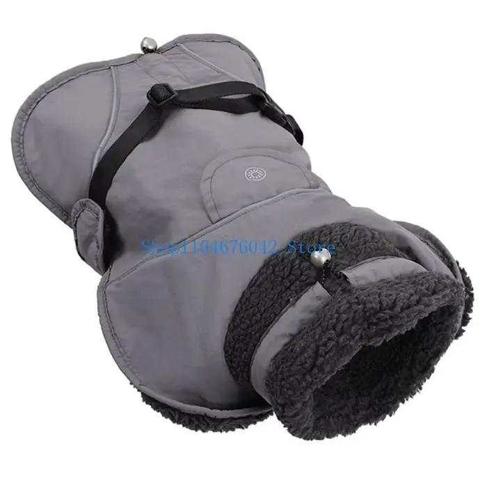 Manteau pour chien à col haut 5asd, vêtements d'hiver imperméables, réfléchissant, ajustement sécuri