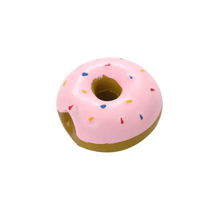 Jouet à mâcher en forme de beignet pour chien, 1 pièce, jouets sonores, Simulation de beignets, meul